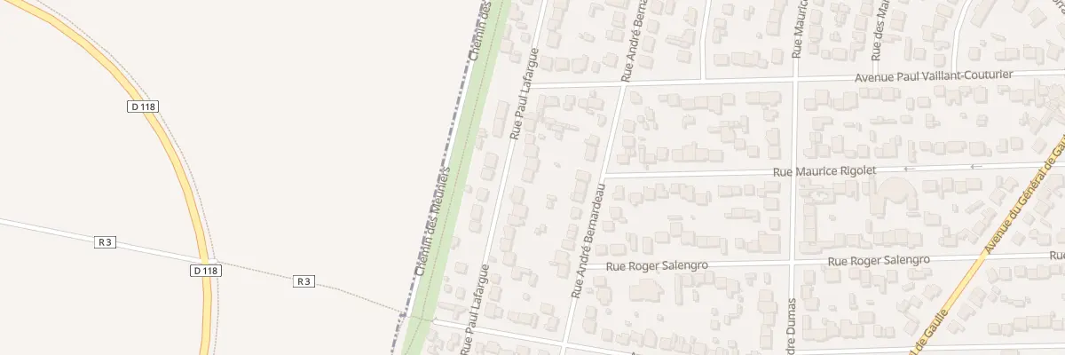 Plan du 154 Rue Paul Lafargue à Paray-Vieille-Poste