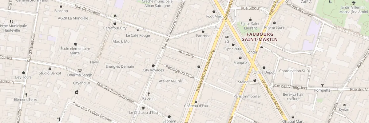 Plan du 86 Rue du Faubourg Saint-Denis à Paris 10e Arrondissement