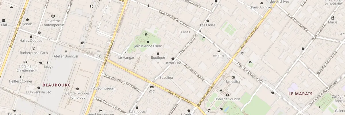 Plan du 77 Rue du Temple à Paris 3e Arrondissement