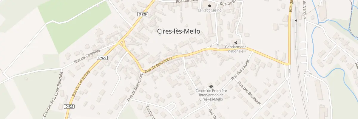 Plan du 2 Rue de Maysel à Cires-lès-Mello