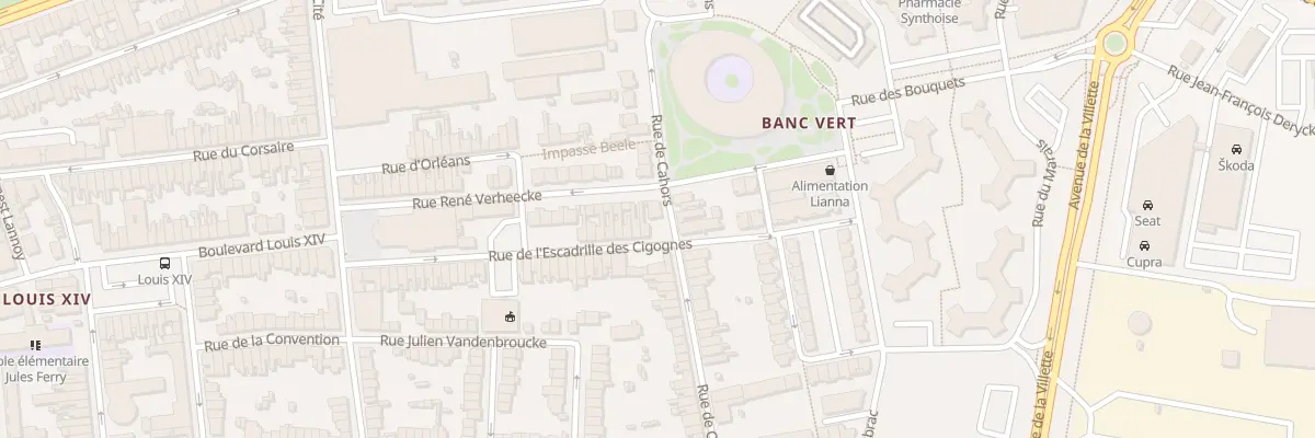 Plan du 26 Rue de Cahors à Dunkerque