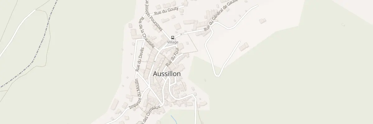 Plan du 9 Rue du Four à Aussillon
