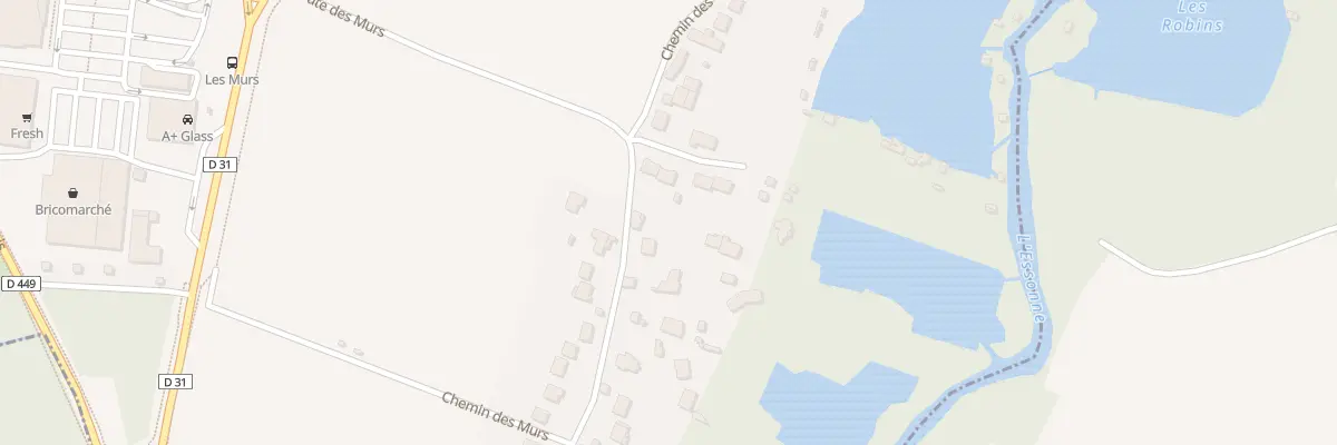 Plan du 2H Rte des Murs à Itteville