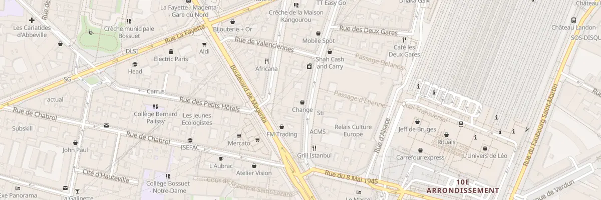 Plan du 135 Rue du Faubourg Saint-Denis à Paris 10e Arrondissement