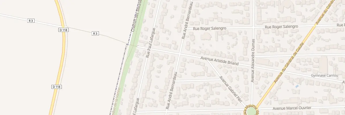 Plan du 89 Rue André Bernardeau à Paray-Vieille-Poste