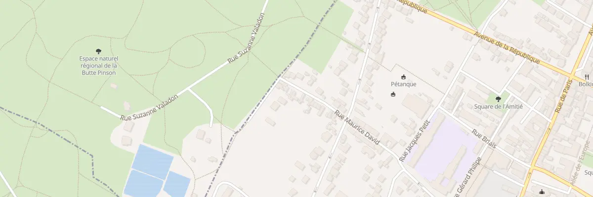 Plan du 61 Rue Maurice David à Saint-Denis
