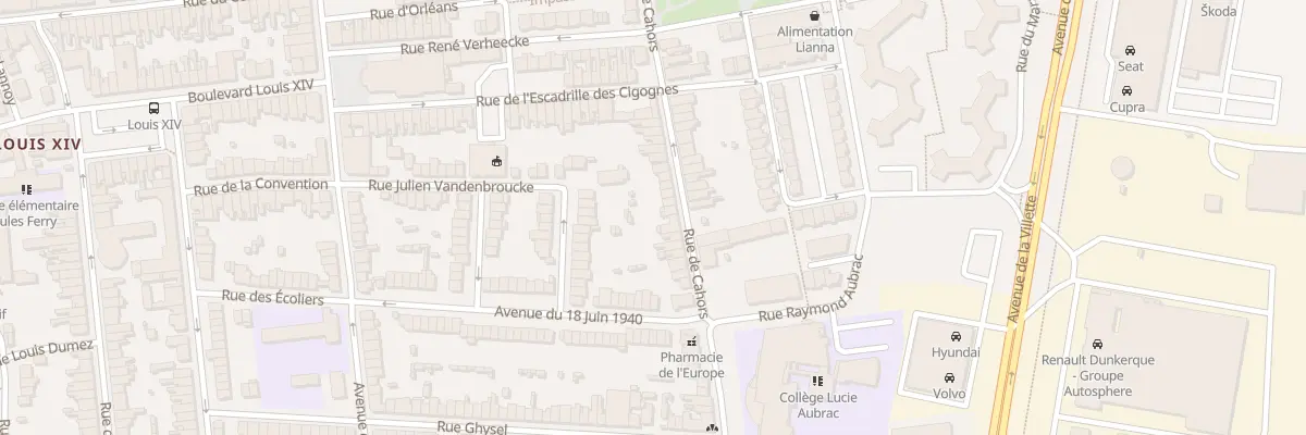 Plan du 48 Rue de Cahors à Dunkerque