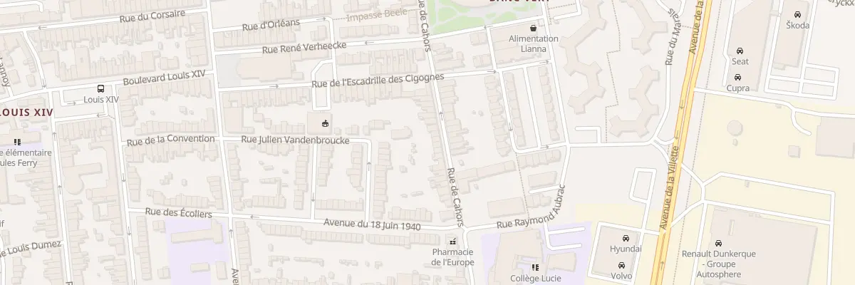 Plan du 42 Rue de Cahors à Dunkerque