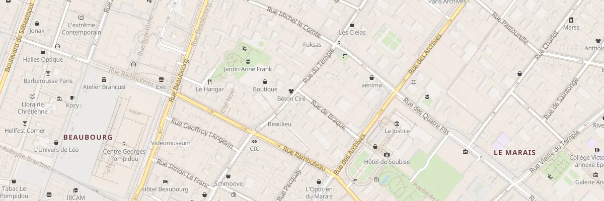 Plan du 11 Rue de Braque à Paris 3e Arrondissement