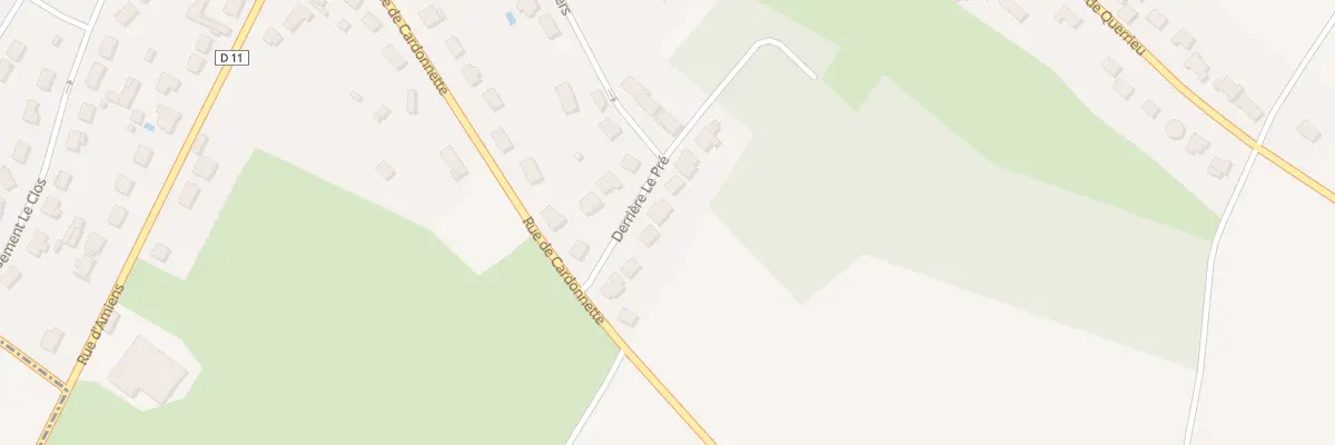 Plan du 8 Derriere Le Pre à Rainneville