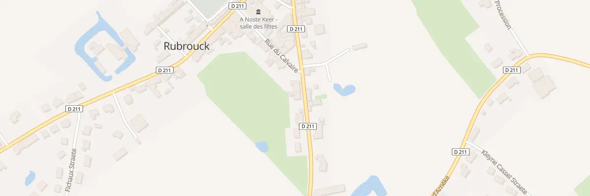 Plan du 307 Rte de Bourbourg à Rubrouck