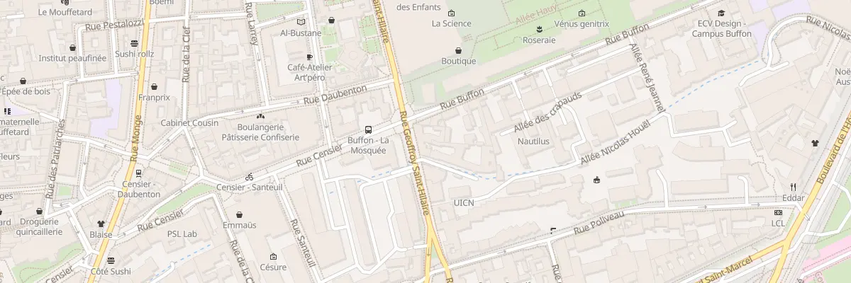Plan du 34B Rue Geoffroy-Saint-Hilaire à Paris 5e Arrondissement