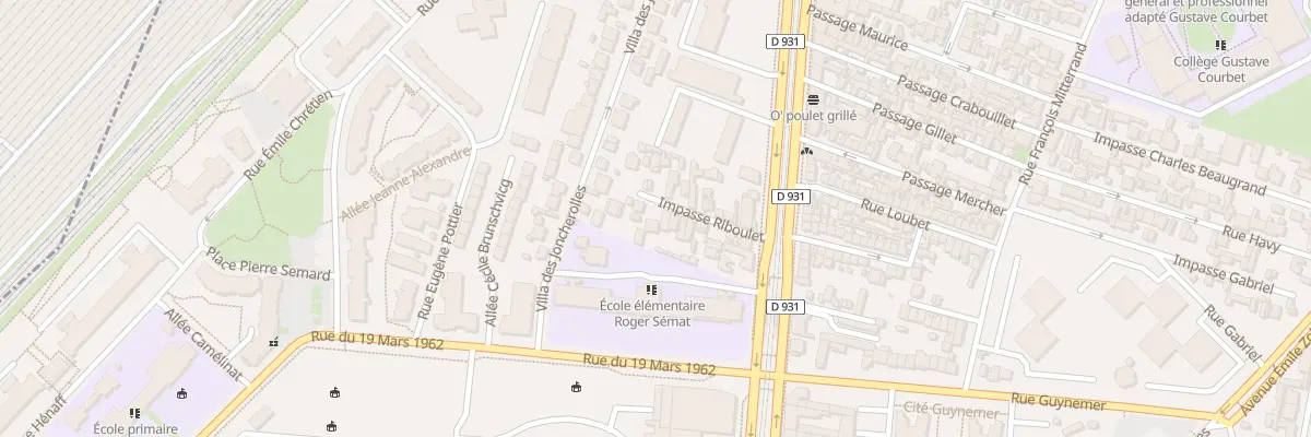 Plan du 13 Imp Riboulet à Saint-Denis