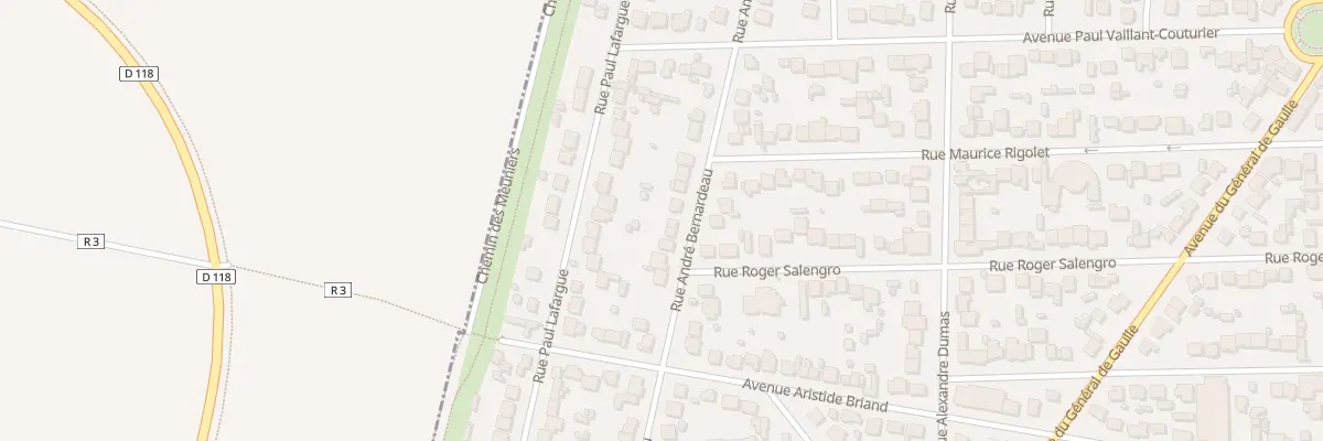 Plan du 105 Rue André Bernardeau à Paray-Vieille-Poste