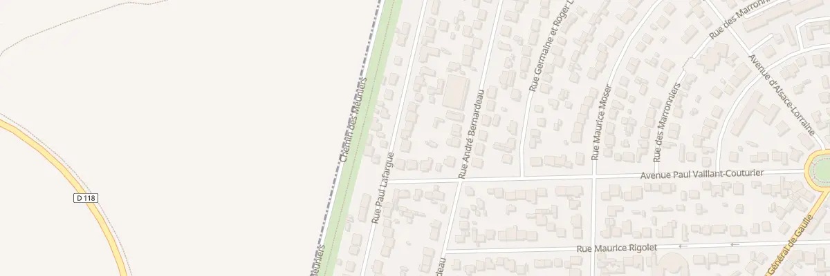 Plan du 170 Rue Paul Lafargue à Paray-Vieille-Poste