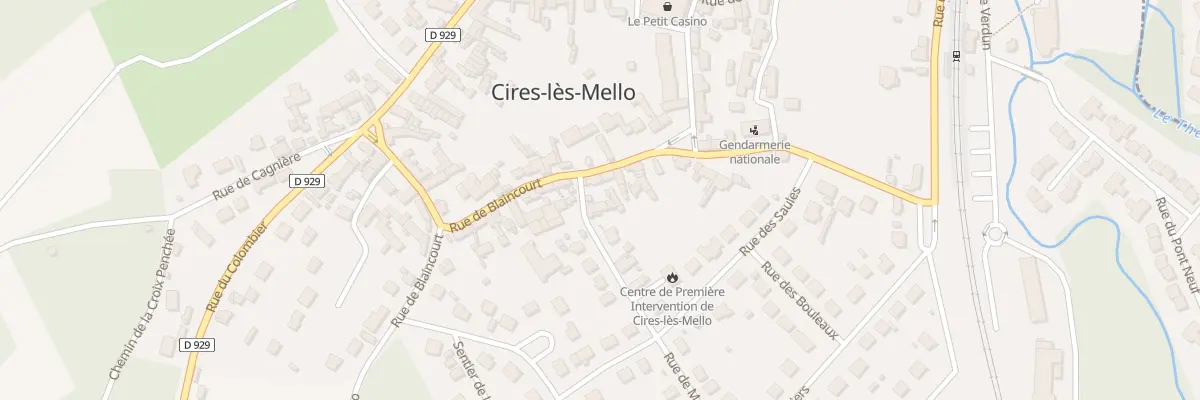 Plan du 3 Rue de Maysel à Cires-lès-Mello
