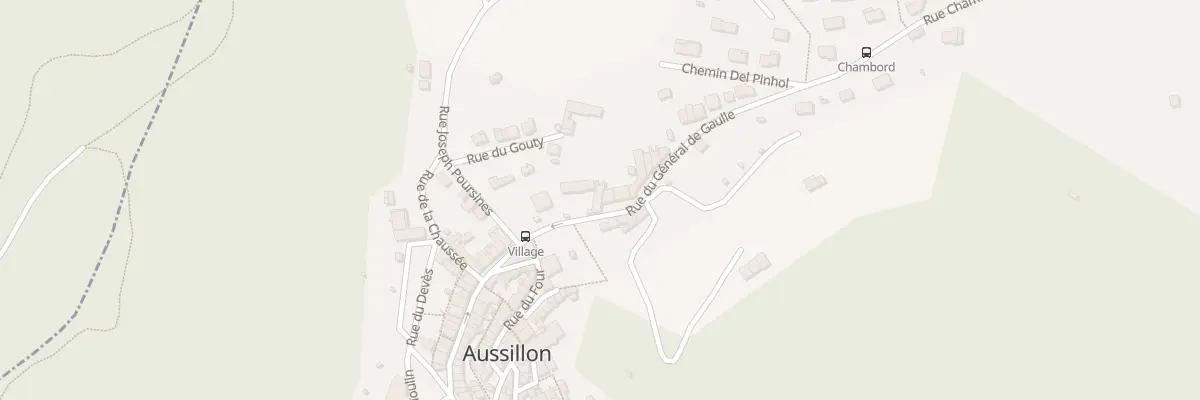 Plan du 24 Rue du Gal de Gaulle à Aussillon