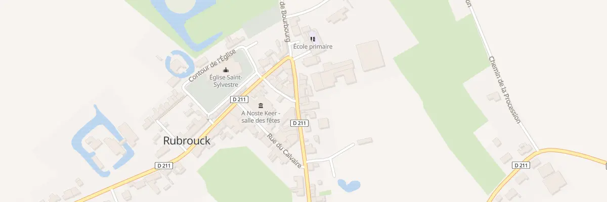 Plan du 442 Rte de Bourbourg à Rubrouck