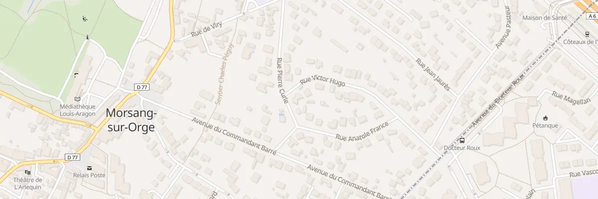 Plan du 2 Rue Victor Hugo à Morsang-sur-Orge