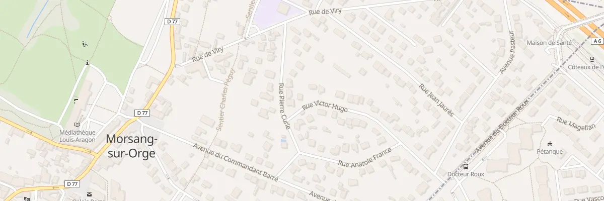 Plan du 1 Rue Victor Hugo à Morsang-sur-Orge