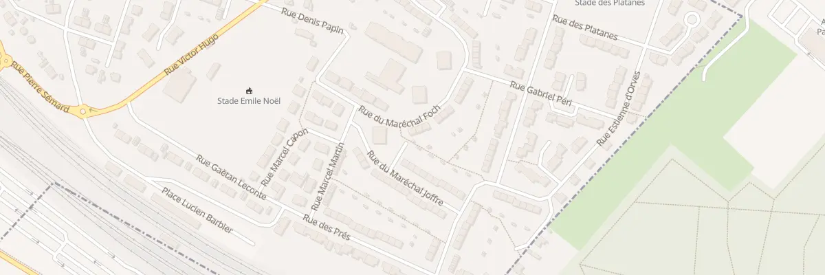 Plan du 160 Rue du Marechal Foch à Longueau
