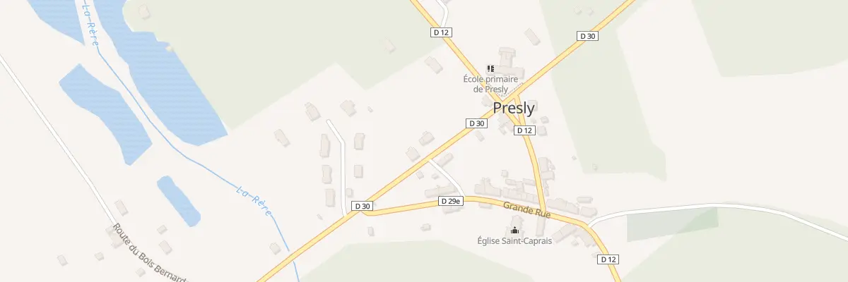 Plan du 6 Rte de Neuvy sur Barangeon à Presly
