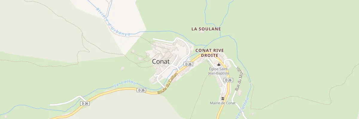 Plan du 24  à Conat