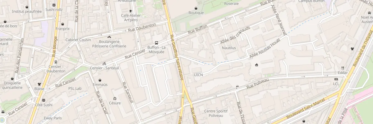 Plan du 30 Rue Geoffroy-Saint-Hilaire à Paris 5e Arrondissement