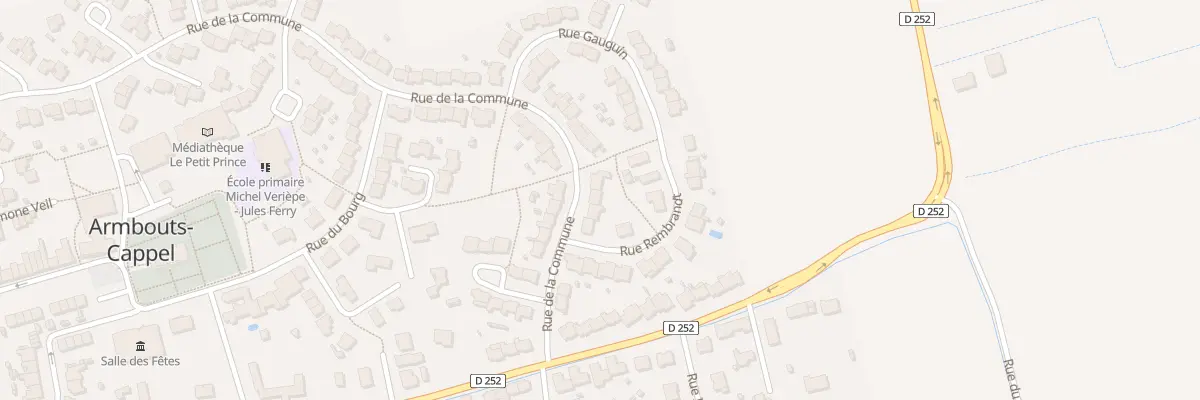 Plan du 44 Rue de la Commune à Armbouts-Cappel