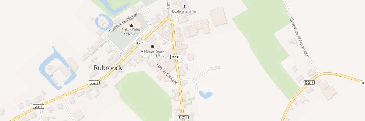 Plan du 400 Rte de Bourbourg à Rubrouck