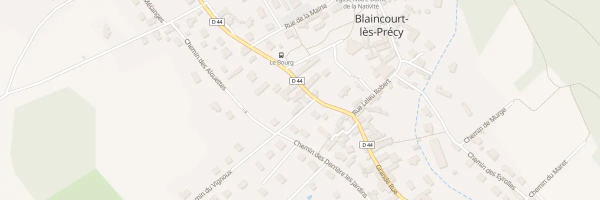 Plan du 4 Che du Vignoux à Blaincourt-lès-Précy