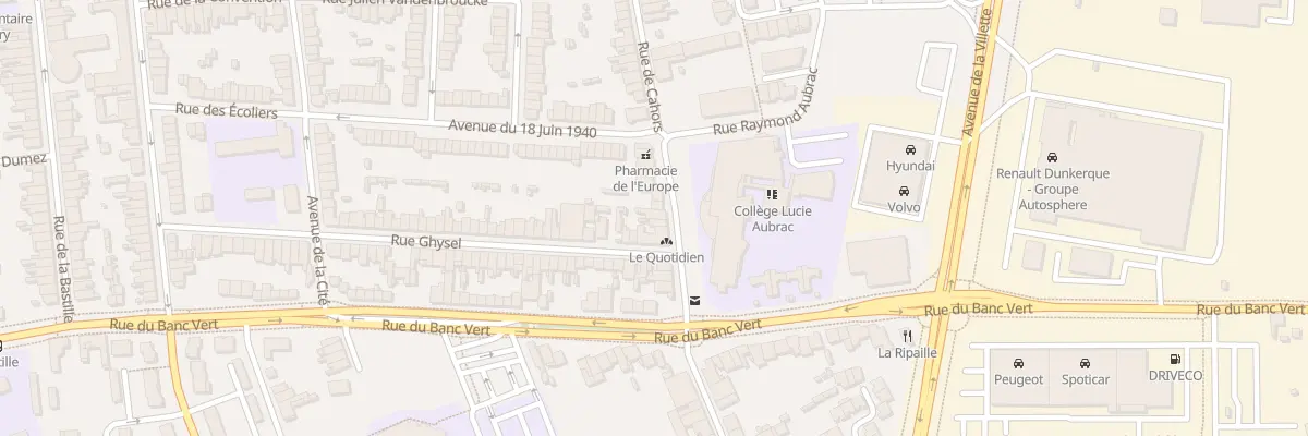 Plan du 102 Rue de Cahors à Dunkerque