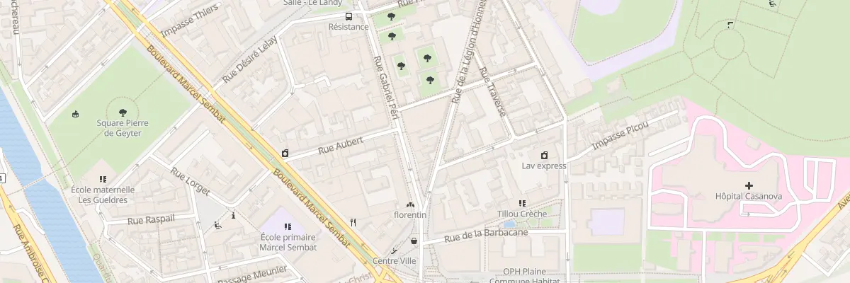 Plan du 14 Rue Gabriel Péri à Saint-Denis