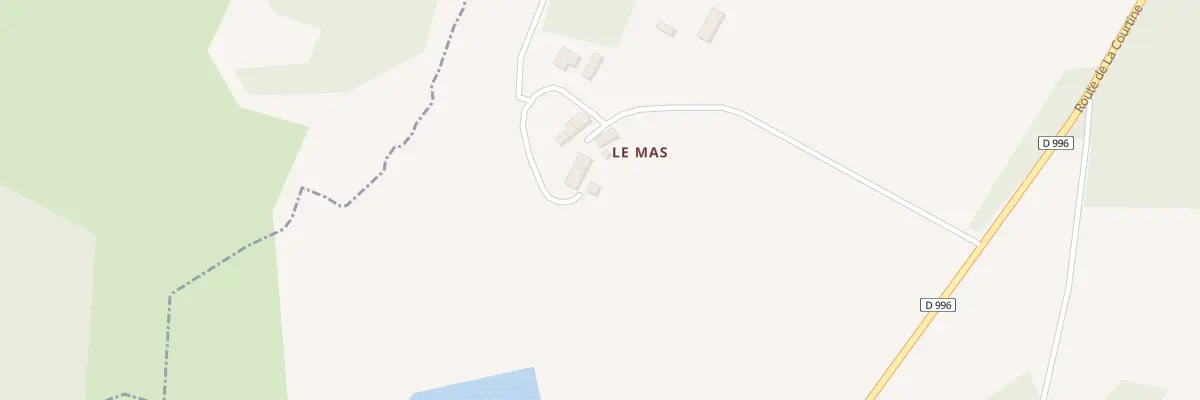 Plan du 5 Le Mas à Flayat