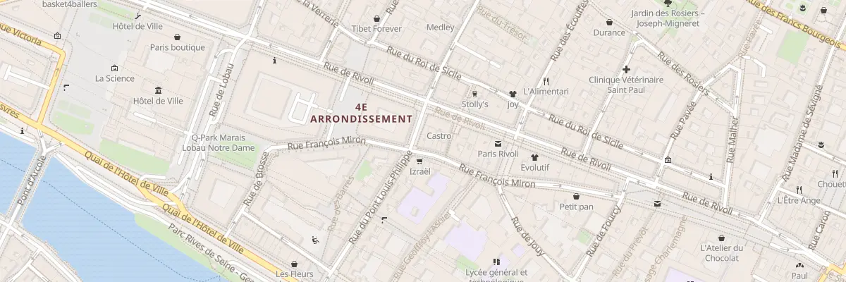 Plan du 26 Rue du Pont Louis-Philippe à Paris 4e Arrondissement