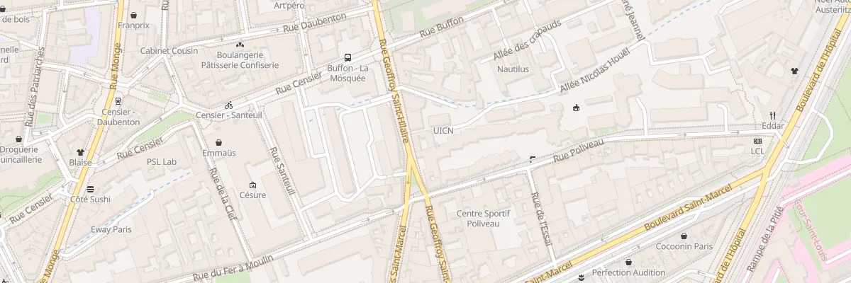 Plan du 24 Rue Geoffroy-Saint-Hilaire à Paris 5e Arrondissement