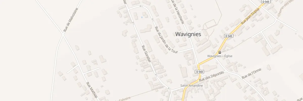 Plan du 191 Rue Gorelier à Wavignies