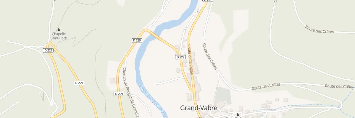 Plan du 7 Rte du Pont de Miquel à Conques-en-Rouergue