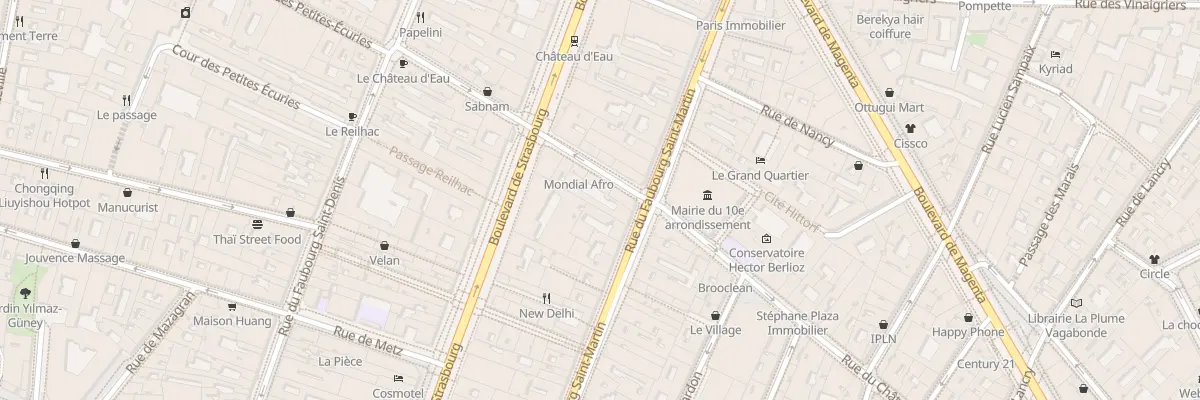 Plan du 61 Rue du Faubourg Saint-Martin à Paris 10e Arrondissement