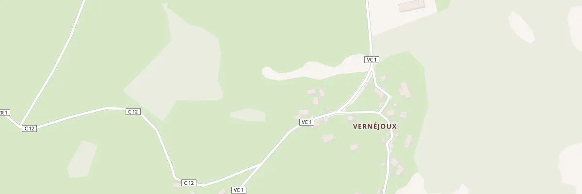 Plan du 9 Vernéjoux à Sérandon