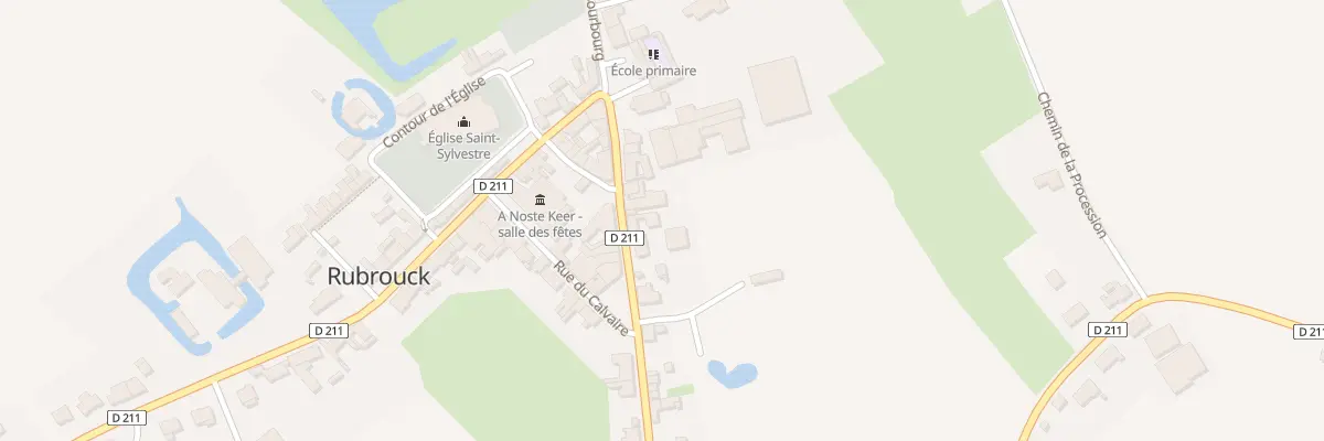 Plan du 416 Rte de Bourbourg à Rubrouck