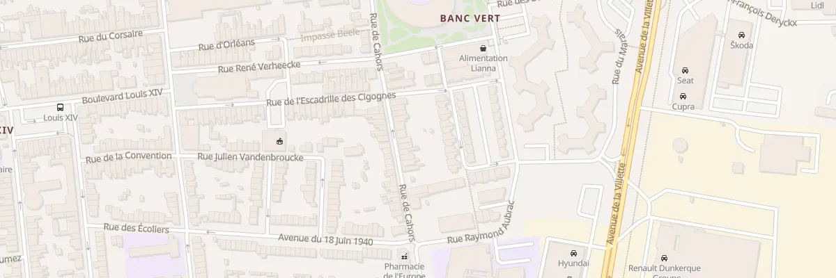 Plan du 81 Rue de Cahors à Dunkerque