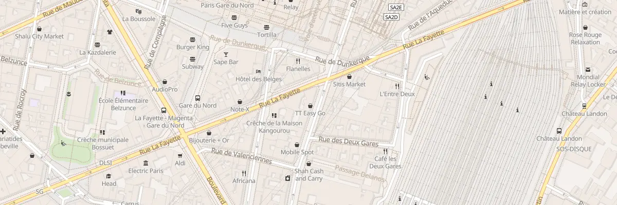Plan du 157 Rue du Faubourg Saint-Denis à Paris 10e Arrondissement