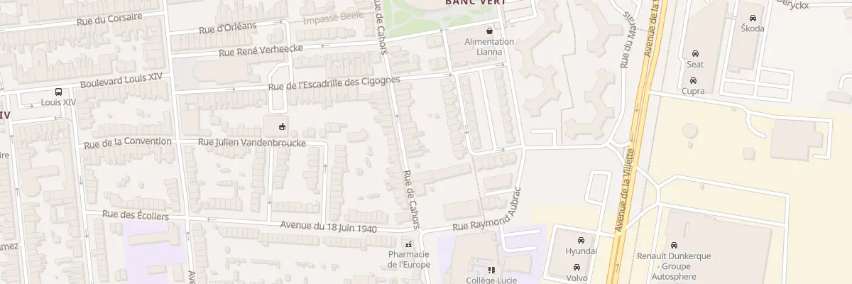 Plan du 87 Rue de Cahors à Dunkerque