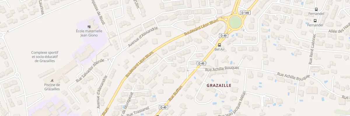 Plan du 17 Rue Louis Braille à Carcassonne