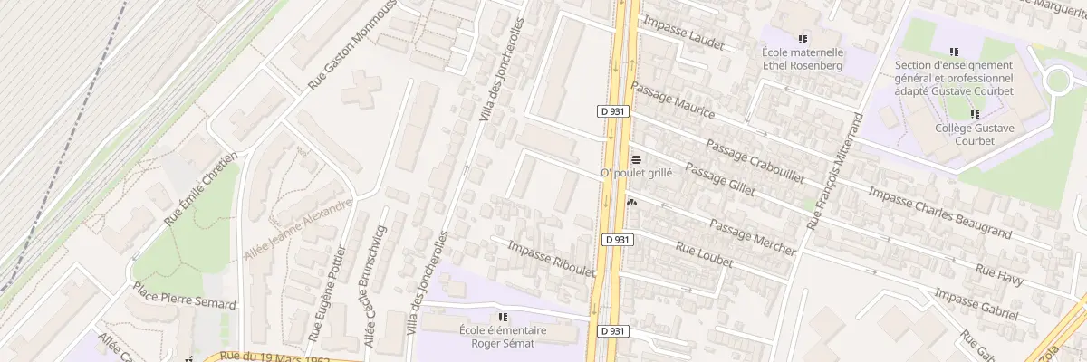 Plan du 204 Av Élisée Reclus à Saint-Denis
