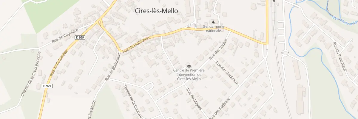 Plan du 5 Rue de Maysel à Cires-lès-Mello