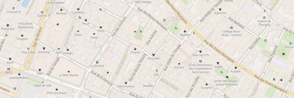 Plan du 16 Rue Sainte Croix Bretonnerie à Paris 4e Arrondissement