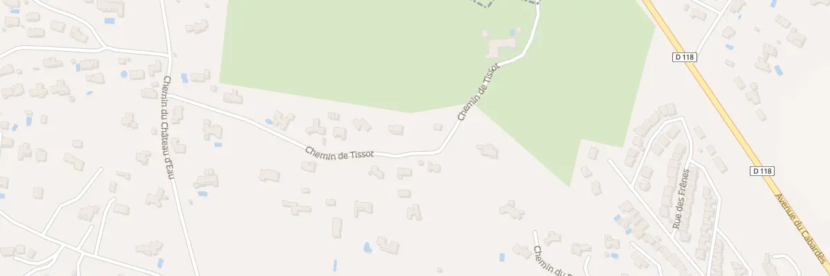 Plan de Che Tissot à Villemoustaussou