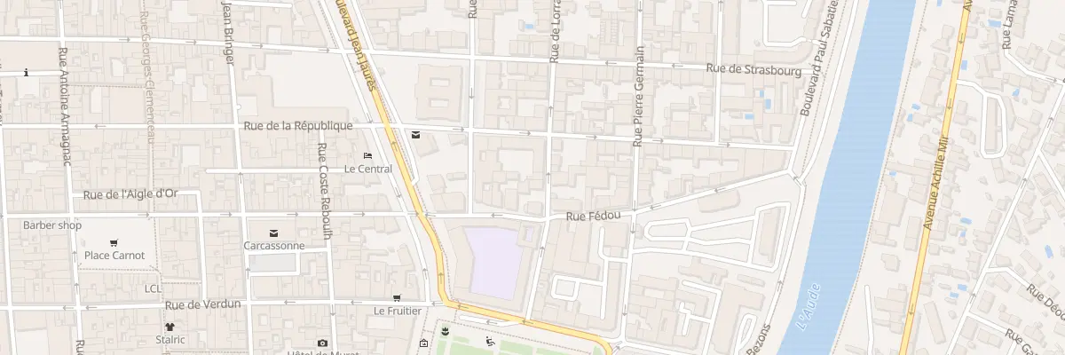 Plan du 9 Rue de Lorraine à Carcassonne